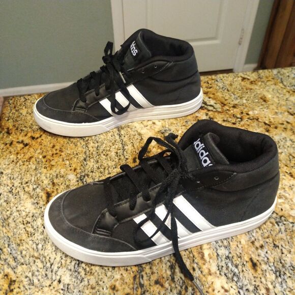 Adidas VS Set Mid Athletic Sneaker Black White Casual Shoes Men\'s Sz 7.5 BB9890 main image 7